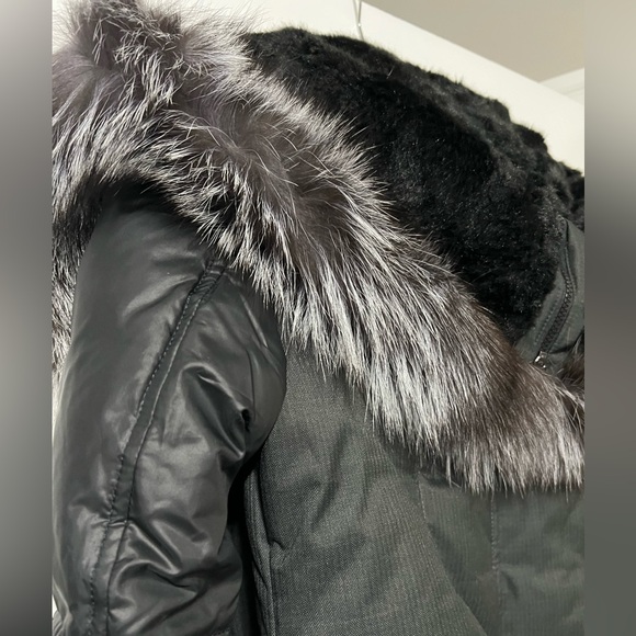 -37 temp Sicily Winter Coat -Genuine Natural Silver Fox Fur - Picture 8 of 10